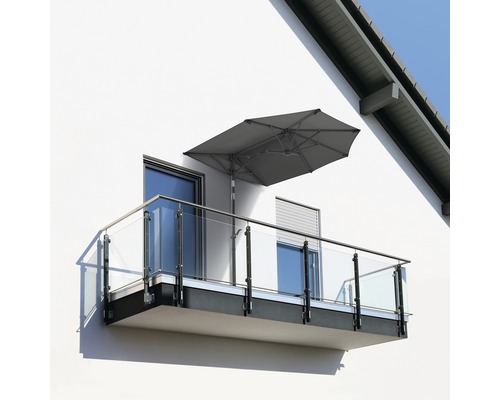 Schneider Salerno Mezza parasol, 150 x 150 cm, antraciet