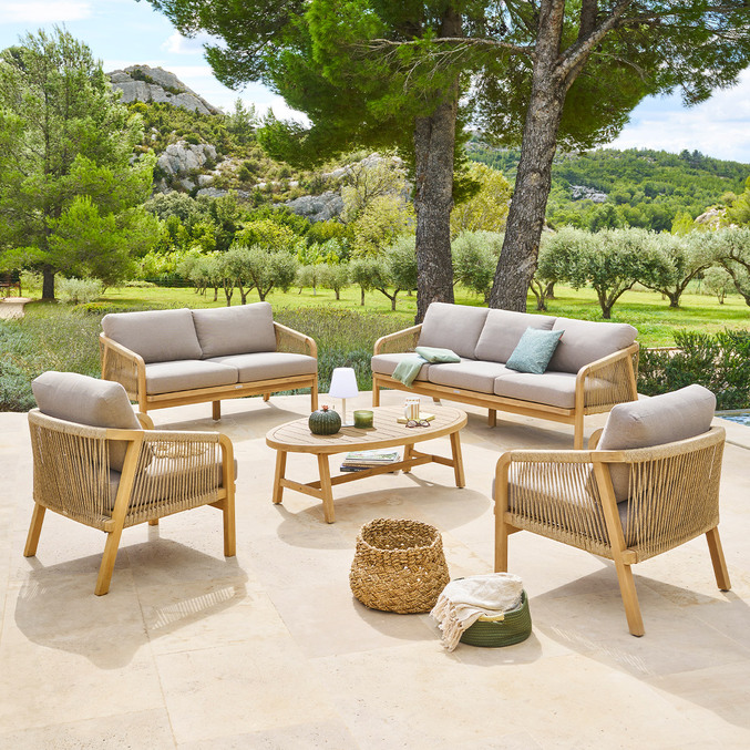 Salon de jardin PAPOUASIE Acacia