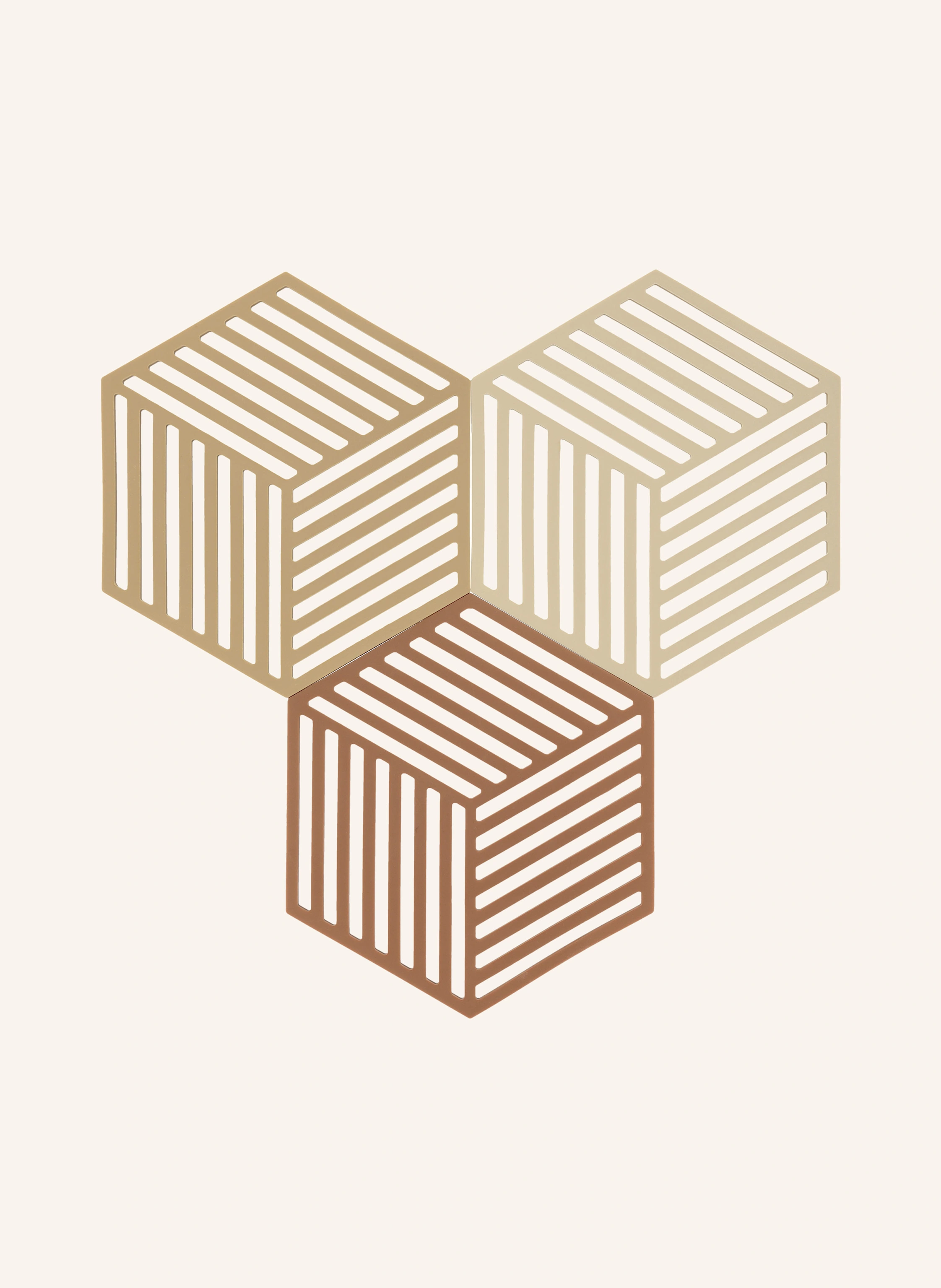 ZONE DENMARK 3er-Set Untersetzer HEXAGON
