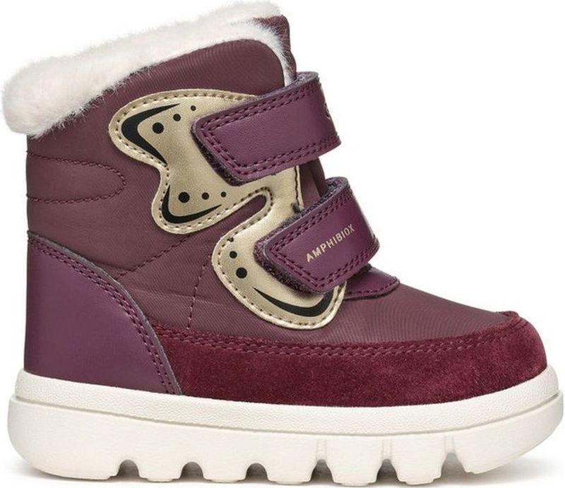 Geox - B365AA 0FU22 Enkellaarsjes - Paars - Polyurethaan, Polyester, Suède