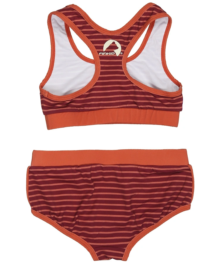 Bikini LUOTO gestreift in beet red/rose