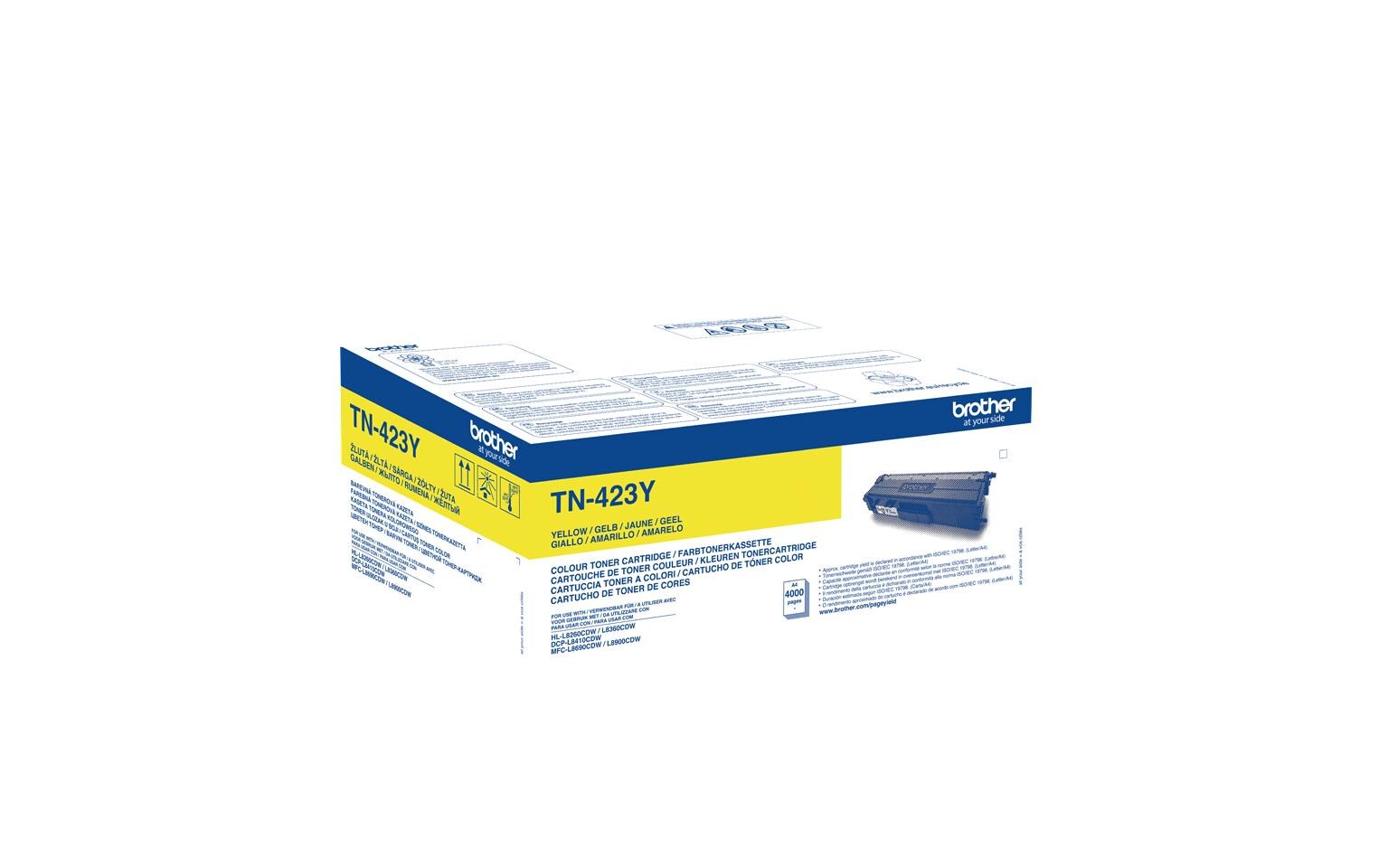 Toner TN-423Y Yellow<br>Toner, Yellow