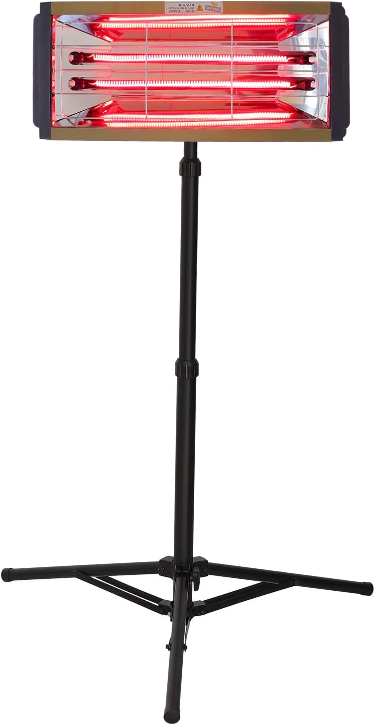 DATOUBOSS 2000W Lacktrockner Infrarot Trockner Strahler Auto Hand Infrarottrockner Kurzwellen Infrarotlampe Timing 0-60 Min, Infrarotstrahler Backfläche 650 * 500mm, 0-230℃ 230V 50/60HZ