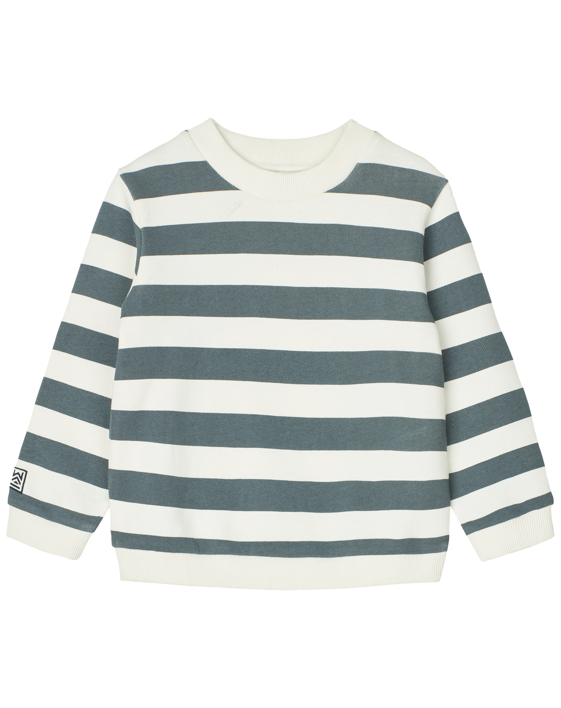 Sweatshirt THORA gestreift in creme/blue