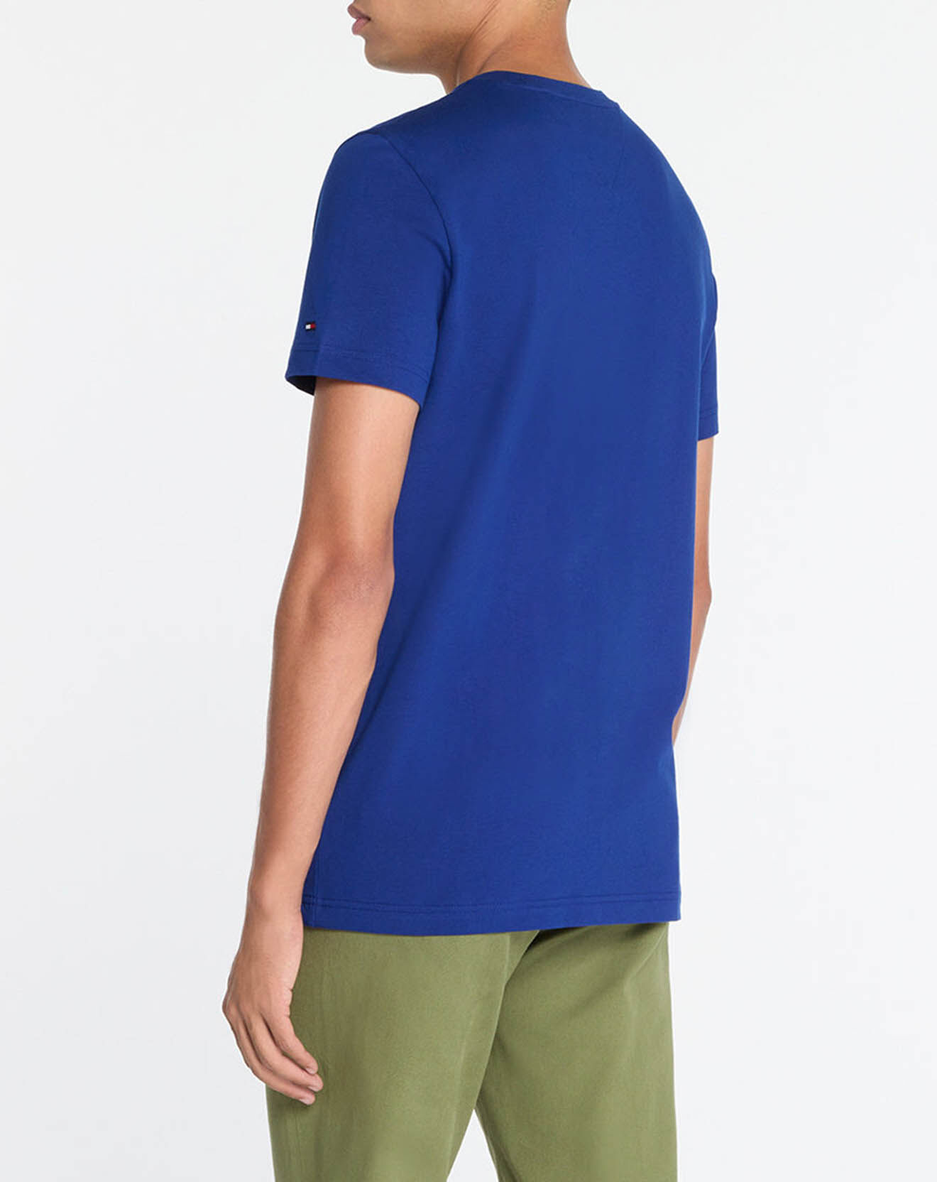 Tommy Hilfiger T-Shirt 100% Coton Bio logo bleu roi