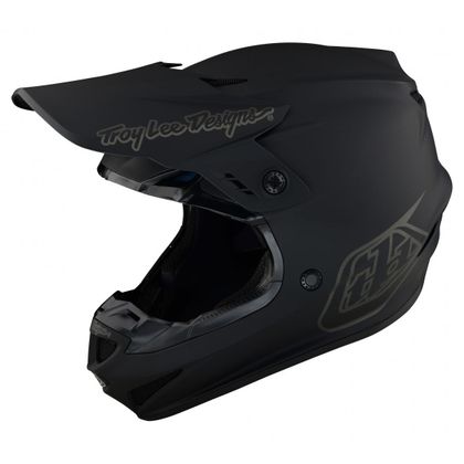 Casque cross TroyLee design SE4 POLYACRYLITE MONO 2024 - Noir