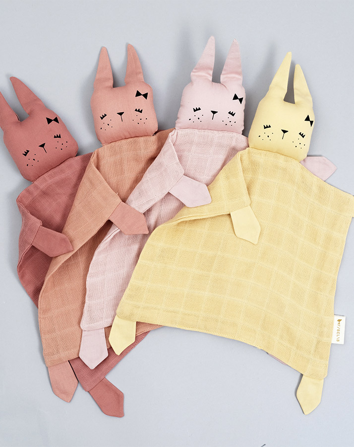 Schmusetuch BUNNY in clay