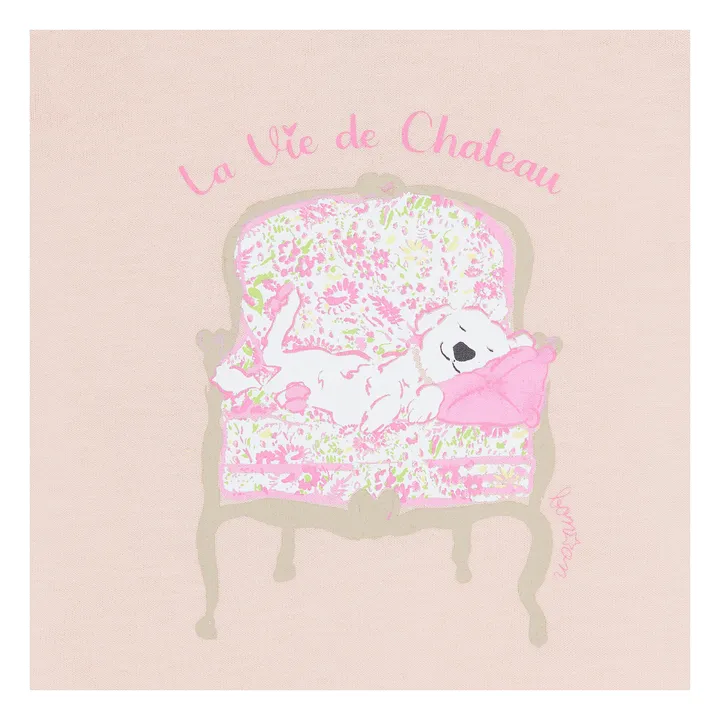 Bonton T-Shirt Volants Tika Coton Bio | Rose