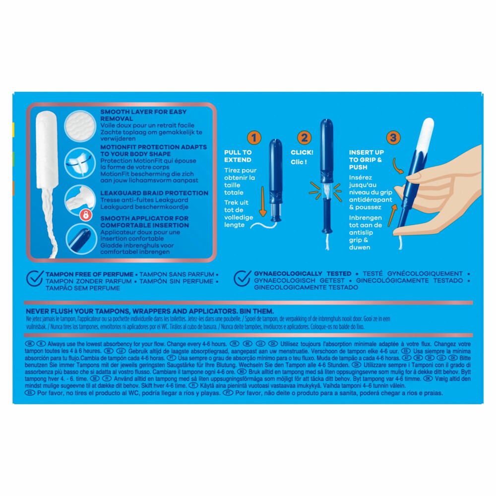 Tampax Pearl Compak Super Plus Tampons met Inbrenghuls36 stuks