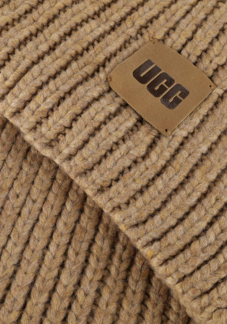 UGG camel ugg sjaal chunky rib knit scarf
