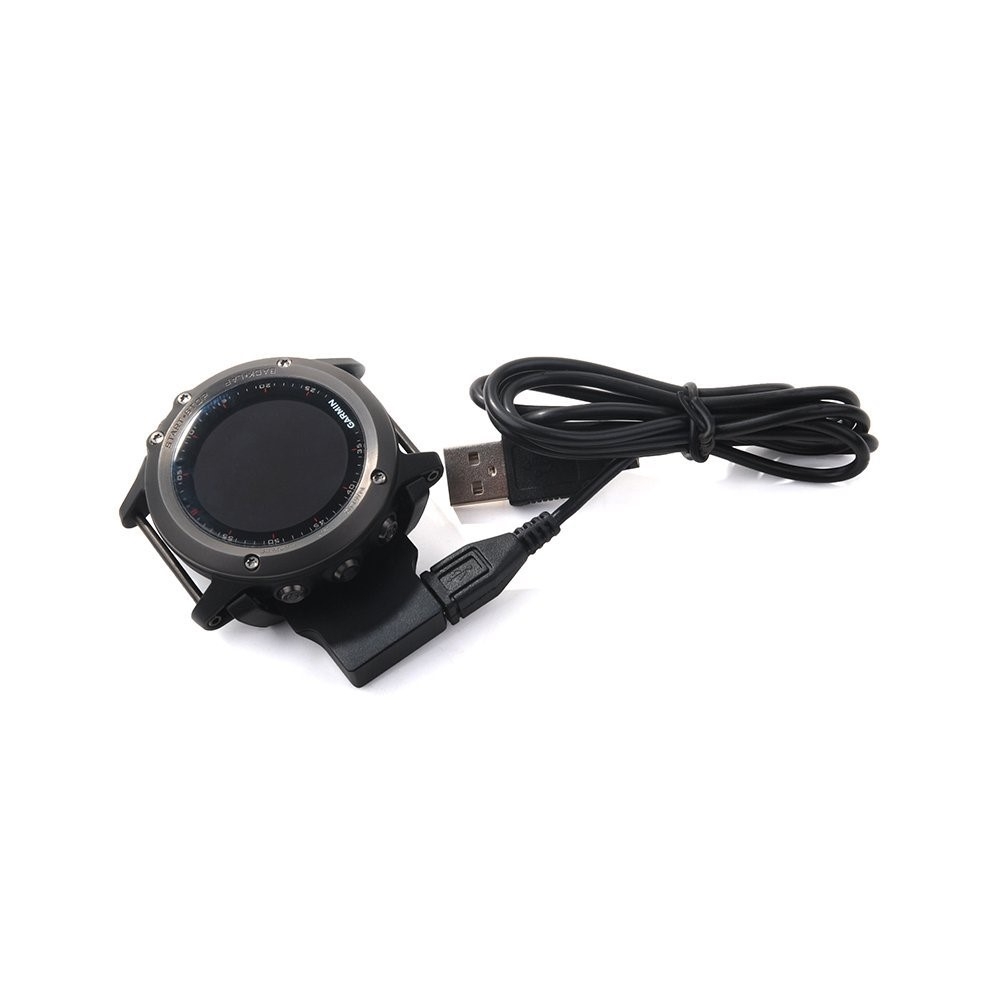 (1m) Garmin Fenix 3 USB A Ladegerät Clip Dockingstation - Schwarz