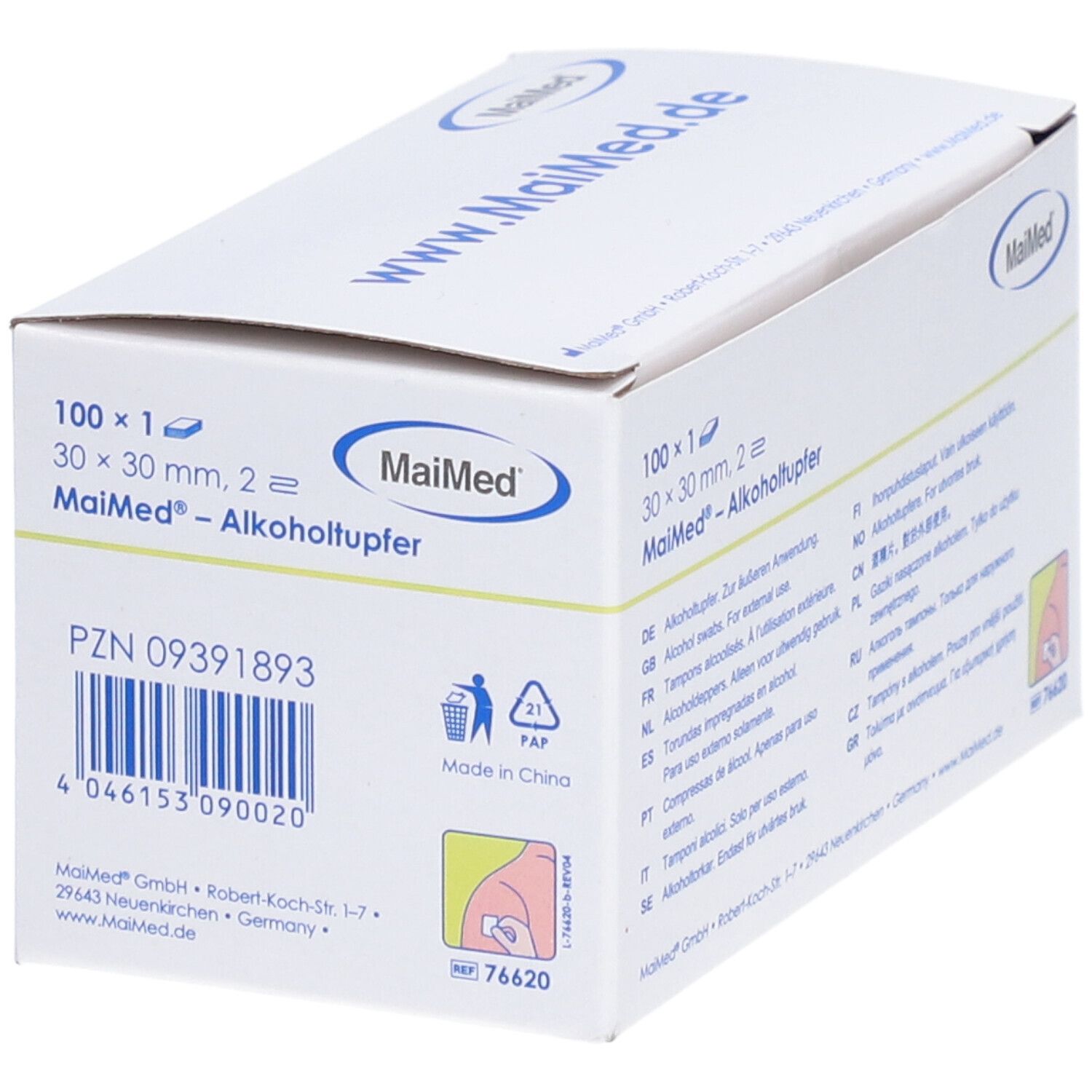 MaiMEd® Alkoholtupfer 30 x 30 mm