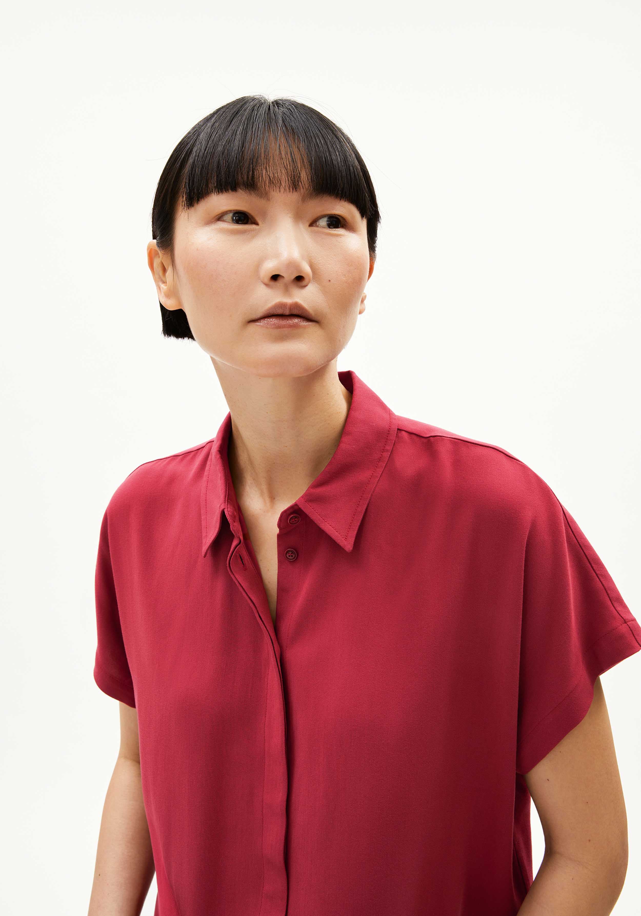 Armedangels Bluse Larisaana Red Ash
