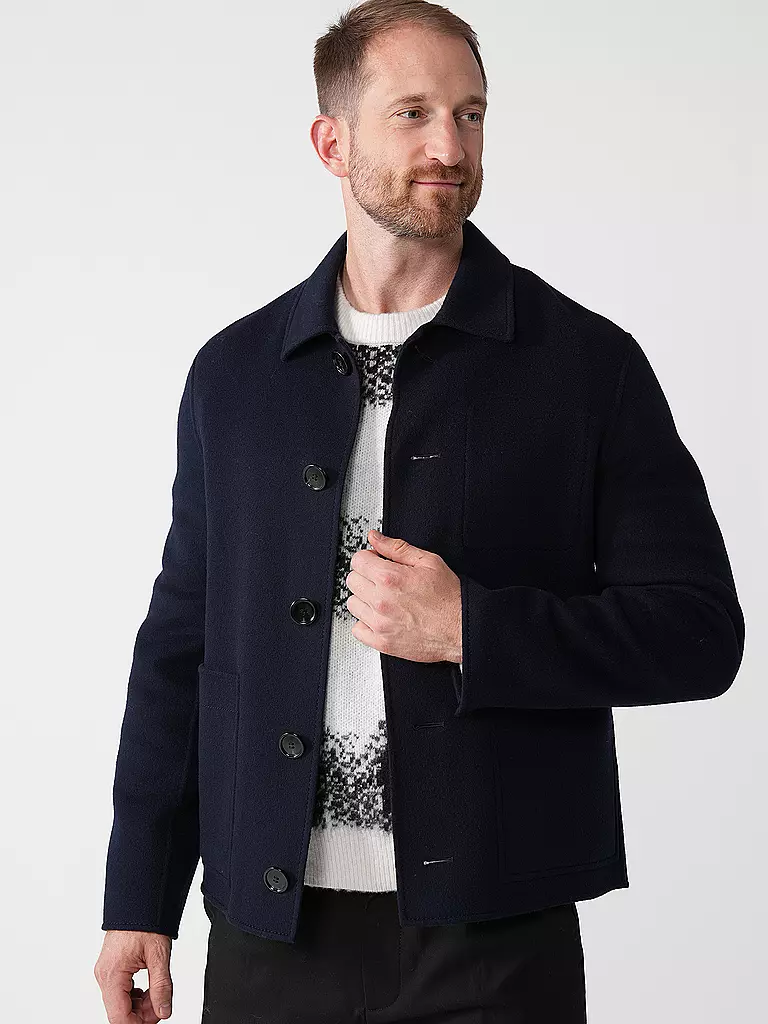 AMI PARIS Wolljacke dunkelblau