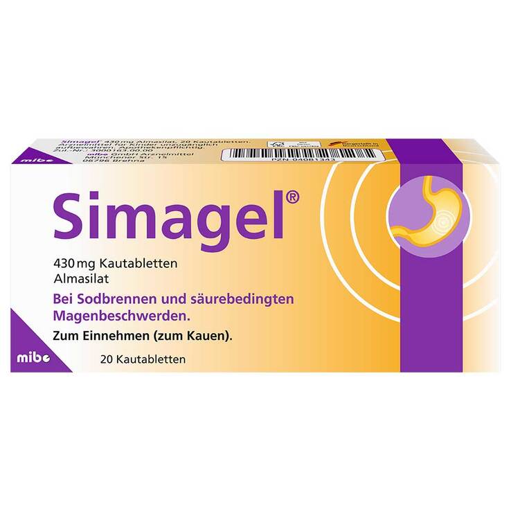 Simagel Kautabletten, 20 St