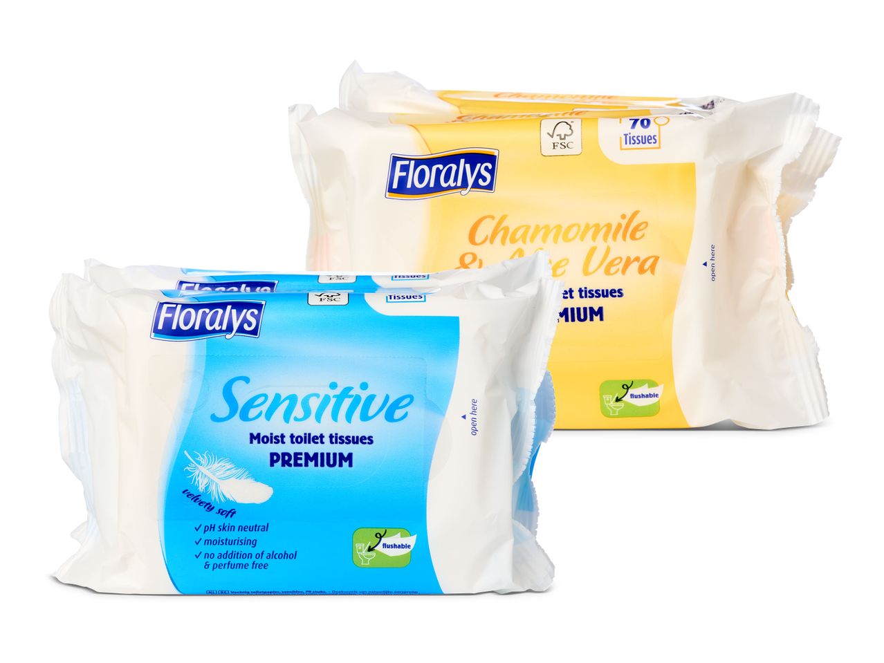 Vochtig toiletpapier premium