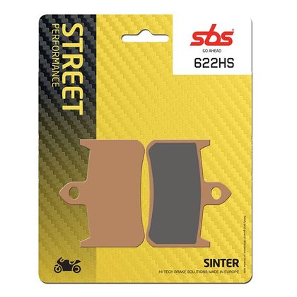 Plaquettes de freins SBS 622HS Sinter Métal Fritté avant
