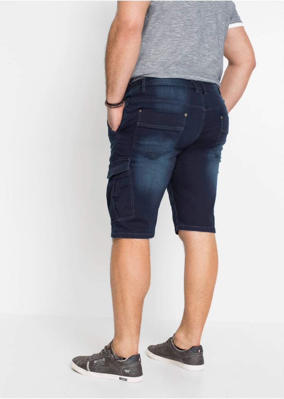 Bermuda en jean extensible Regular Fit