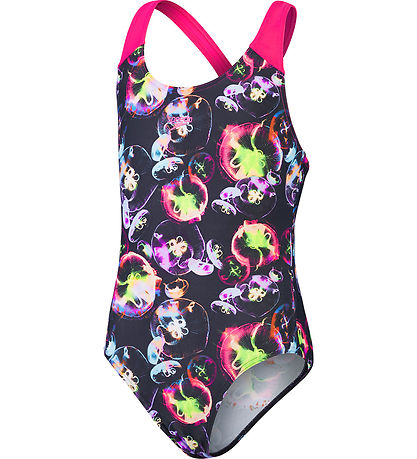 Speedo Bådedragt - Allover Splashback - Blåck/Pink