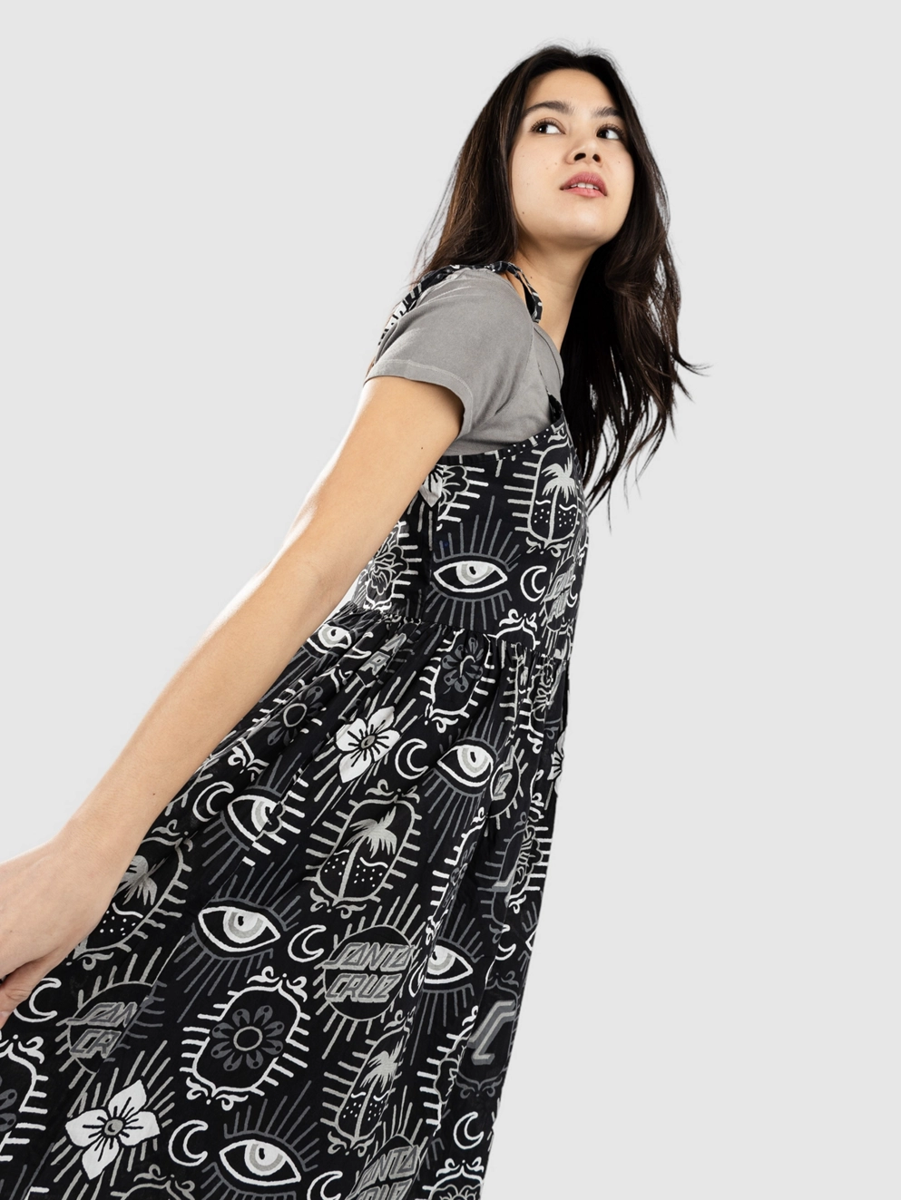 Santa Cruz Patchwork Dress black patchwork
