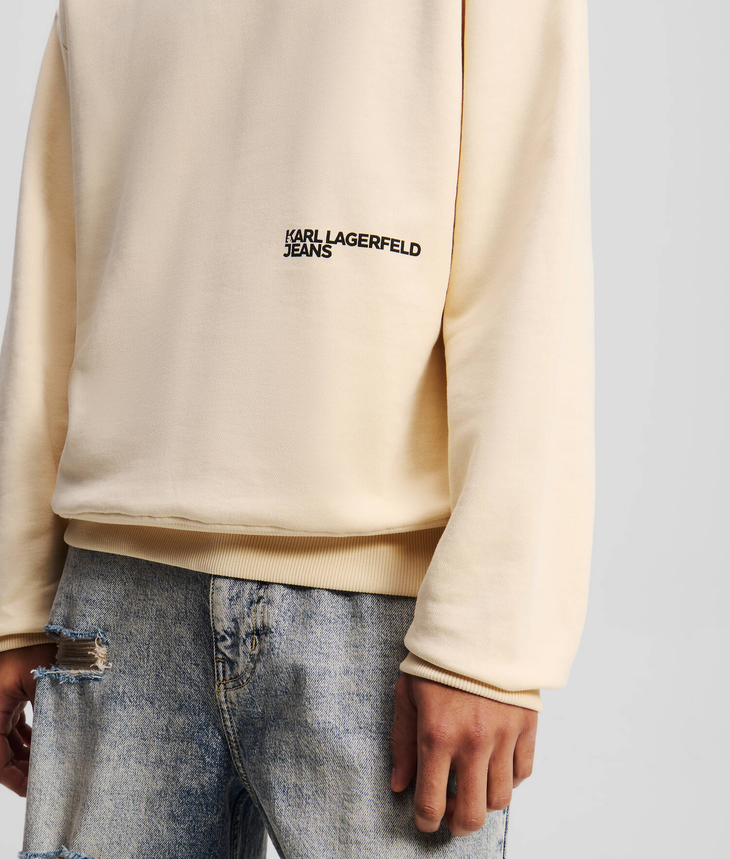 SWEAT-SHIRT AVEC MONOGRAMME SHIBORI - Frêne de bois
