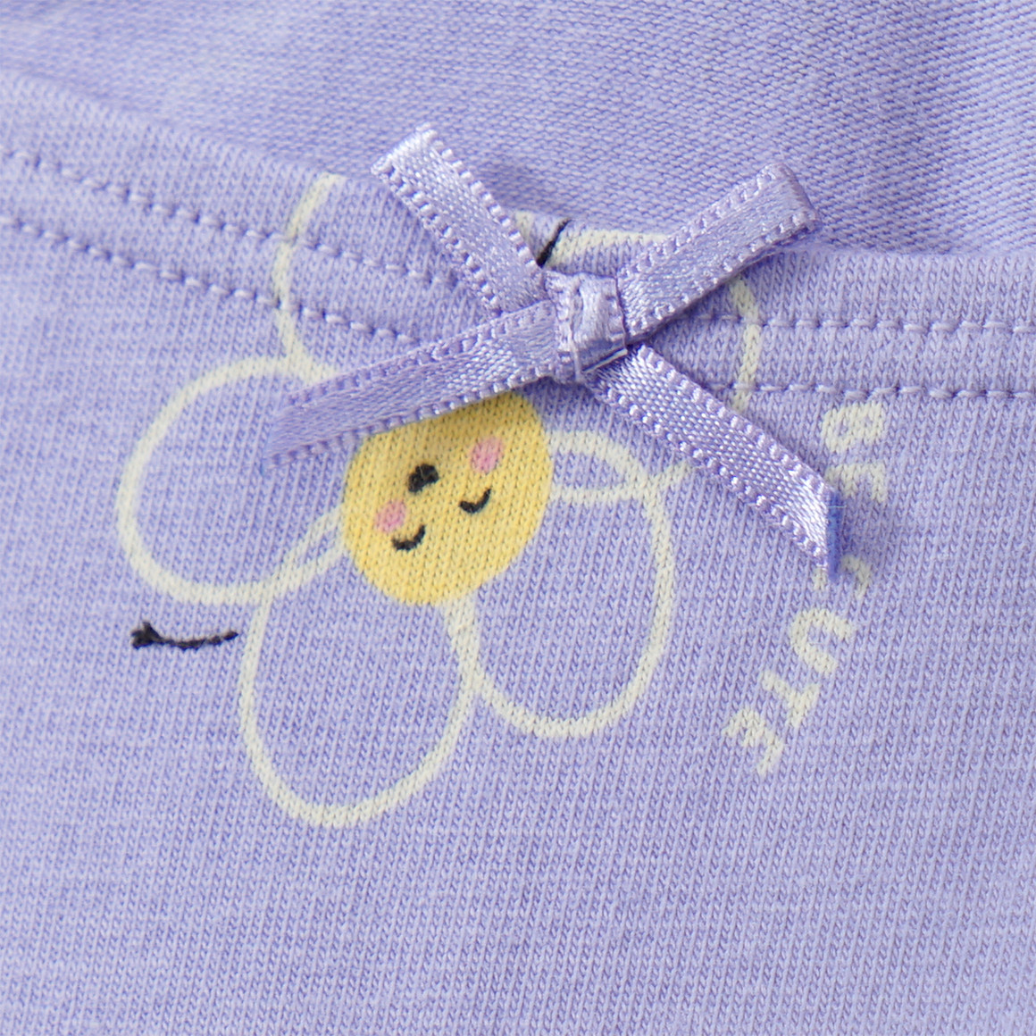 Topolino 5 Mädchen Pantys mit Blümchen-Print helllila / creme / rosa
