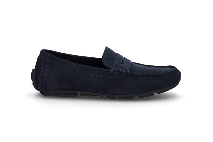 Loafer i semsket skinn