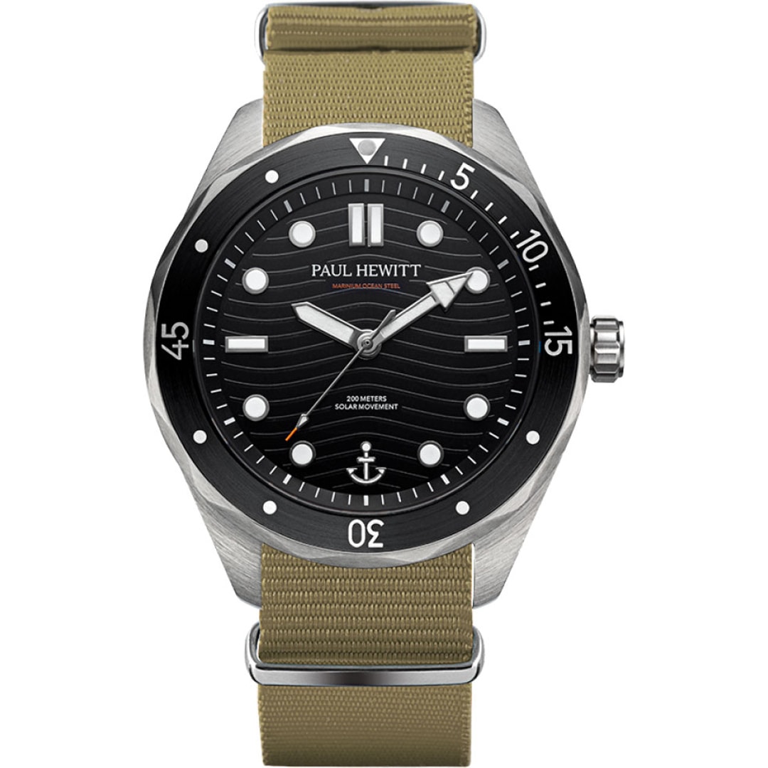 Paul Hewitt Ocean Diver Marinium Steel Nato Olive Ø 42
