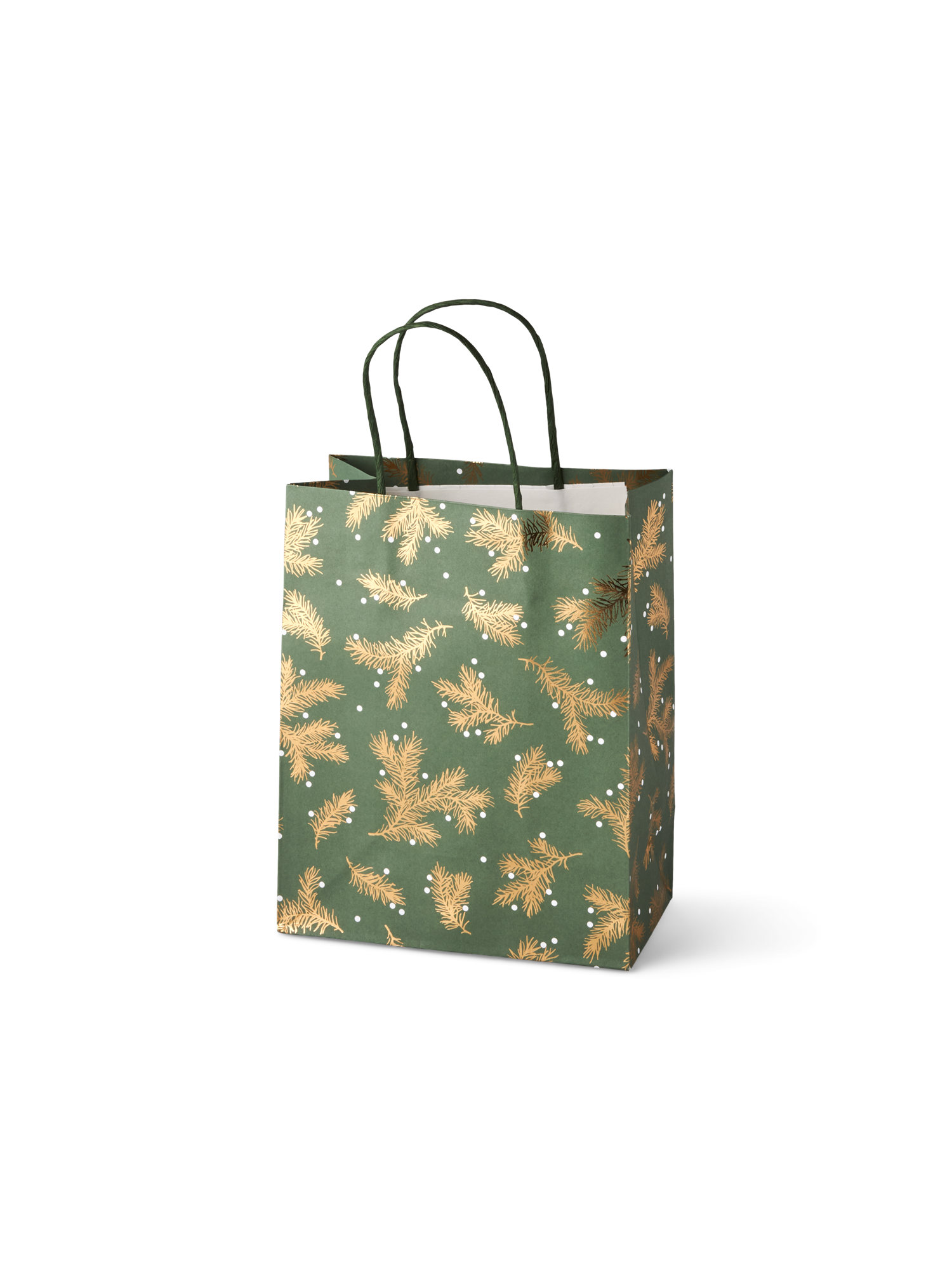Gavepose | Papir. 18 x 10 x 22,7 cm. | Moss Green