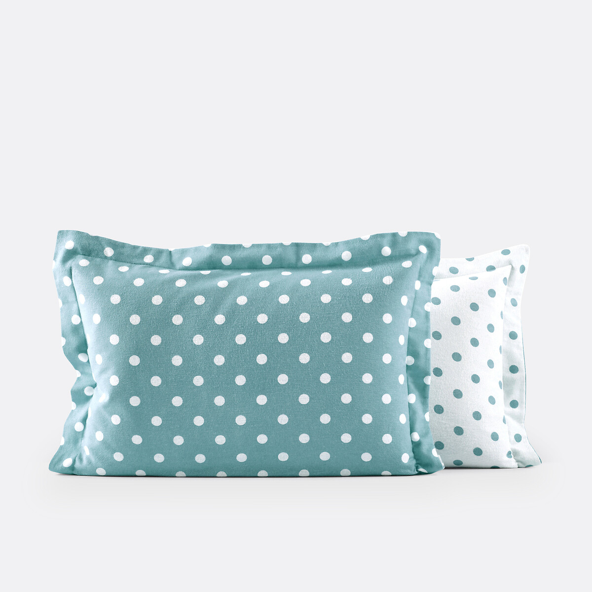 LA REDOUTE INTERIEURS<br>Fronha de flanela com estampa de bolinhas, Clarisse