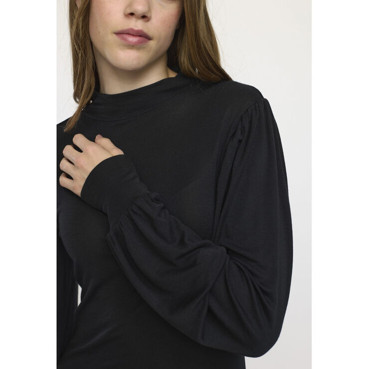 Soft Rebels SRRoman T-Neck Top Black