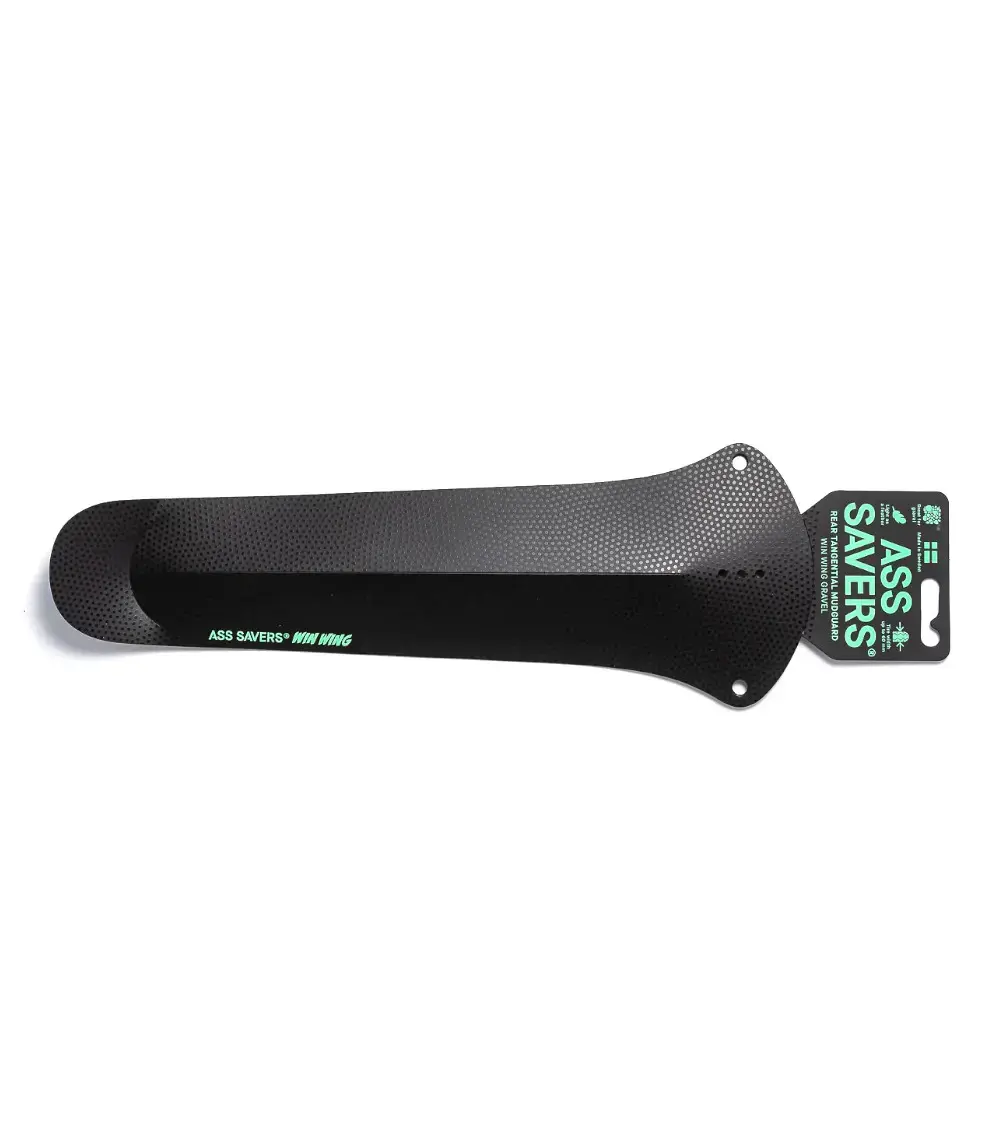 Ass Savers Mini Achterspatbord WGS-2 Win Wing Gravel Zwart