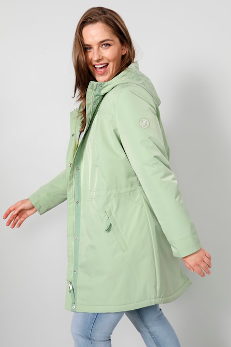 Funktionsjacke, Kapuze, verdeckter 2-Wege-Zipper, Taillen-Tunnelzug