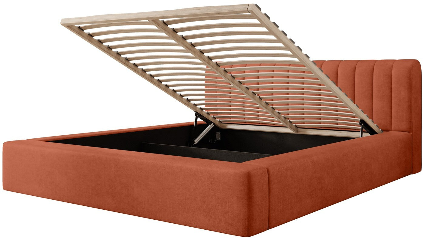 Trae Mobler Amira 180 x 200 cm Gestoffeerd Bed Baksteenrood