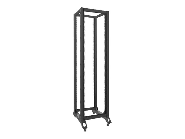 Lanberg - Rack åben ramme - 4-pæl - sort - 42U - 19