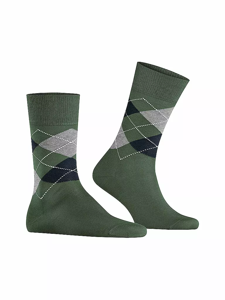 BURLINGTON Herren Socken 40-46 MANCHESTER mountain green olive