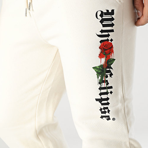 Pantalon Jogging Eclipse Big Roses Beige