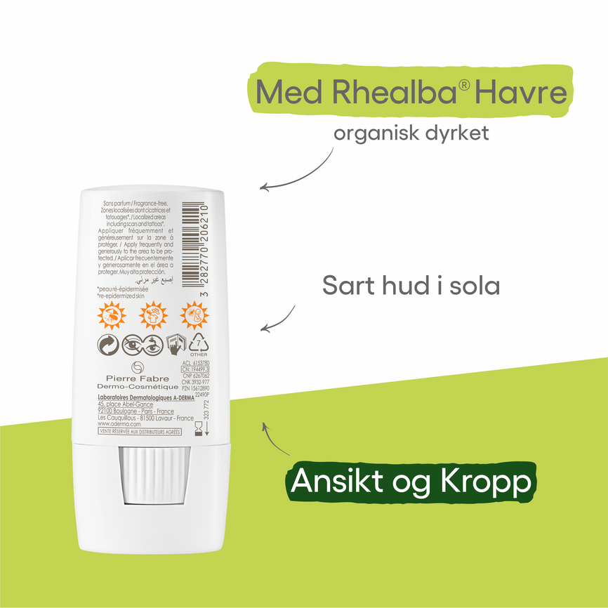 A-Derma Protect X-trem solstift SPF50  8 g