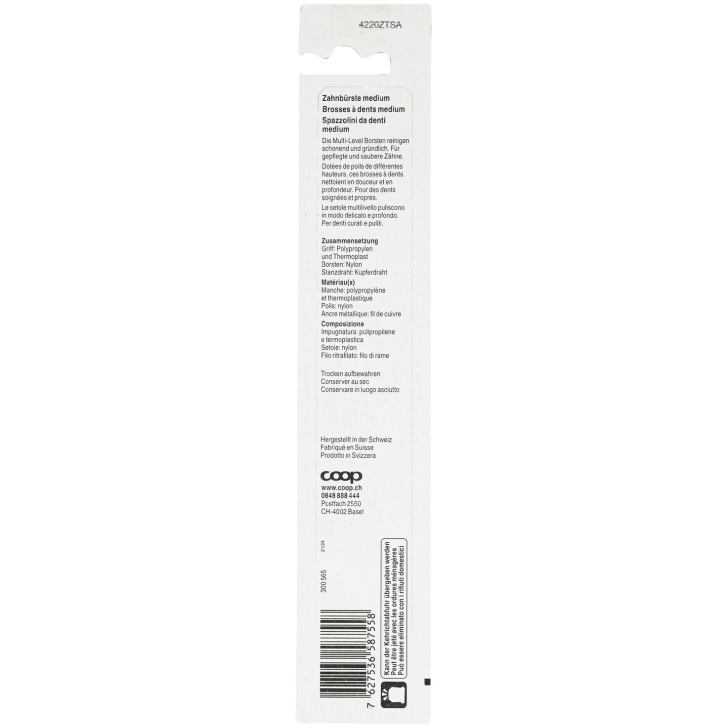 Prix Garantie Zahnbürste medium 2 Stück
