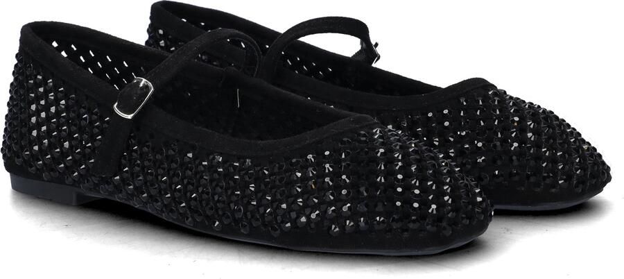 Nelson ballerina's met strass zwart