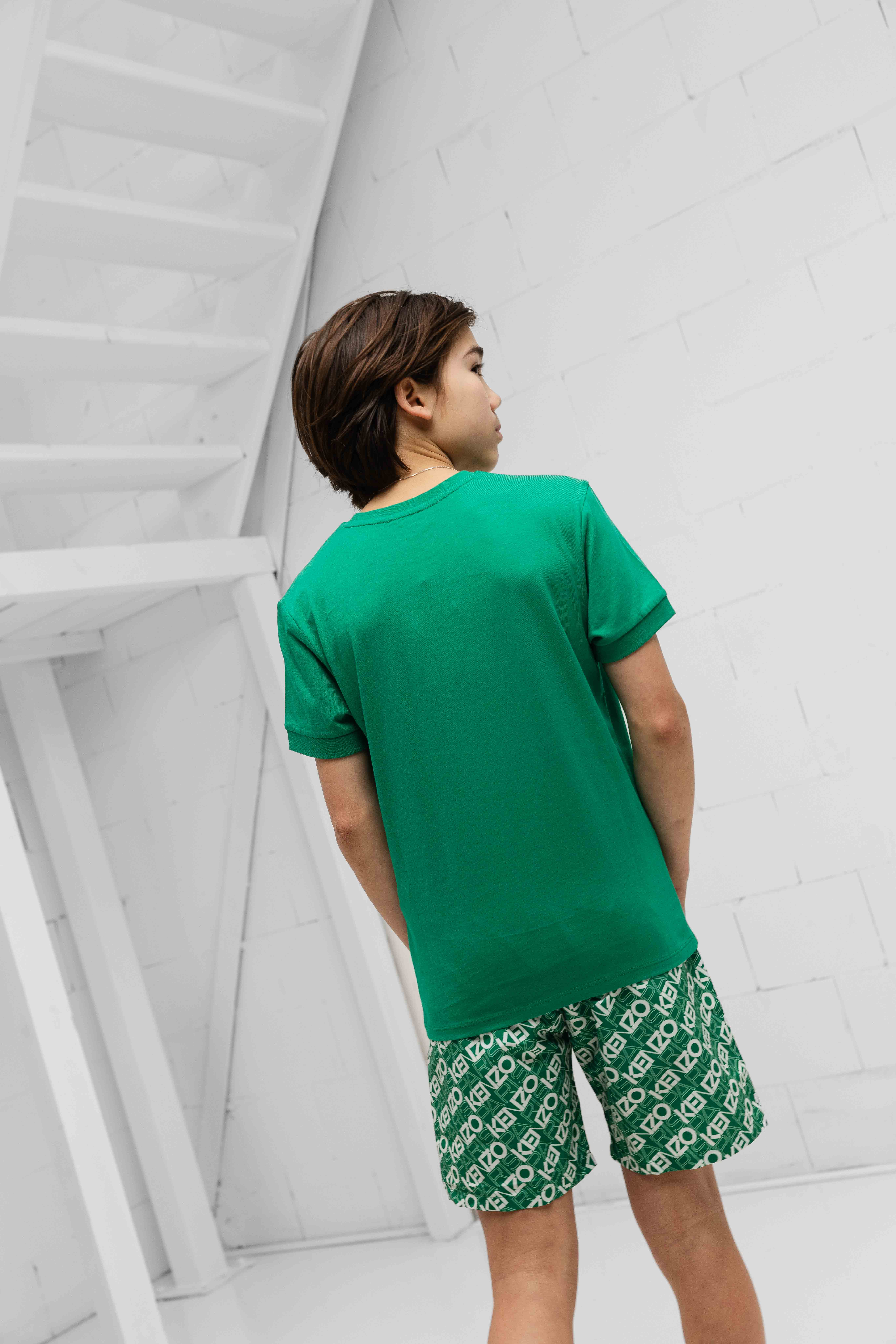 Kenzo Small Logo T-Shirt Kids Groen