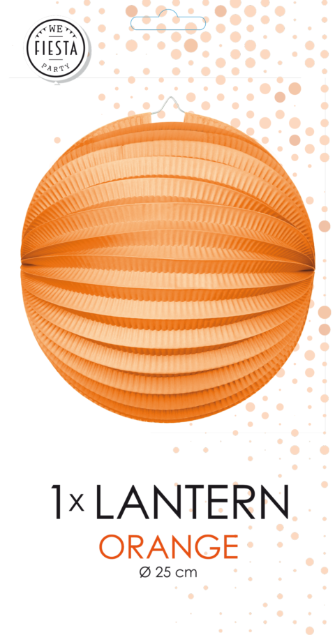 Oranje Lampion 25cm