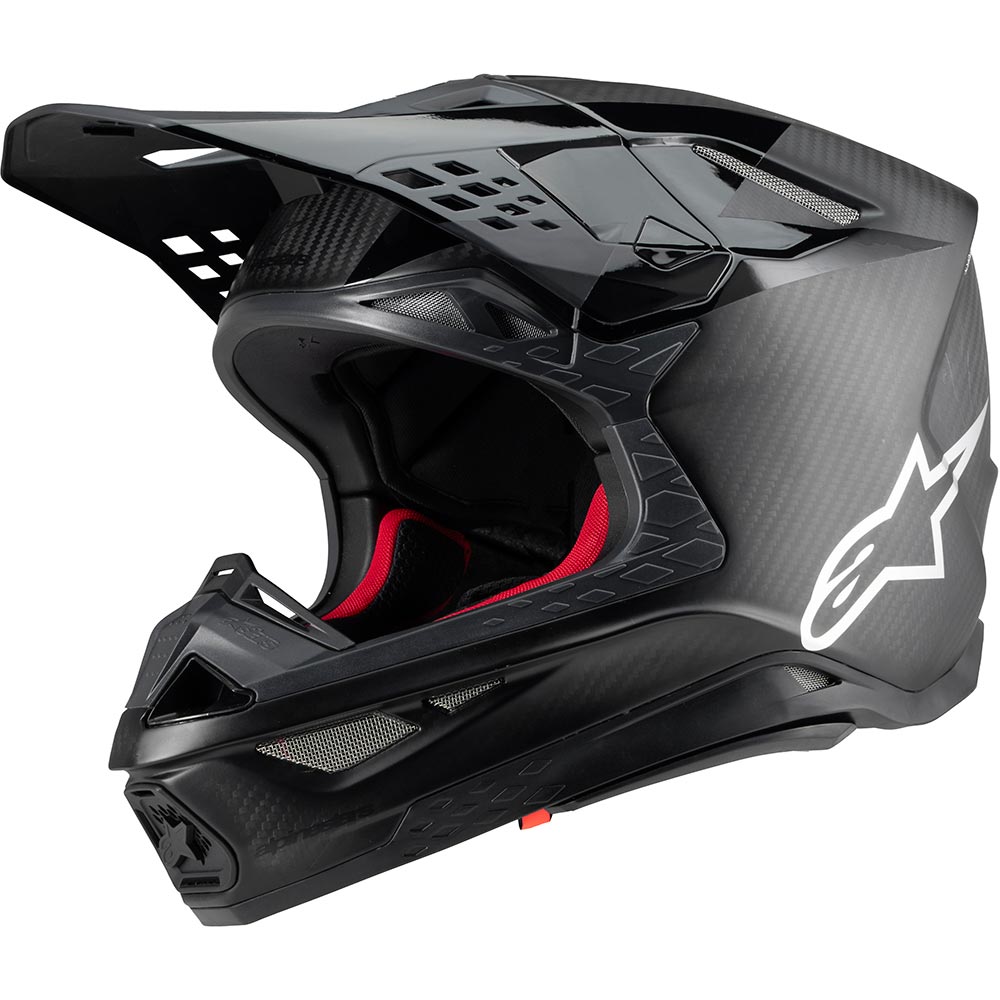 Alpinestars - Casque Supertech S-M10 Fame Noir / Carbone / Mat / Brillant
