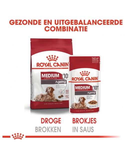 Royal Canin Medium Ageing 10+ Natvoer - Hondenvoer - 140 g