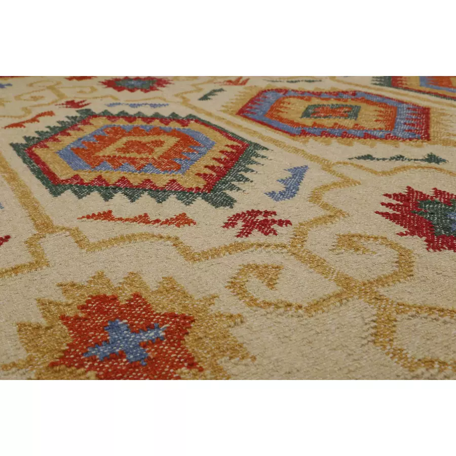 Green Looop Handweb-Teppich Valere beige