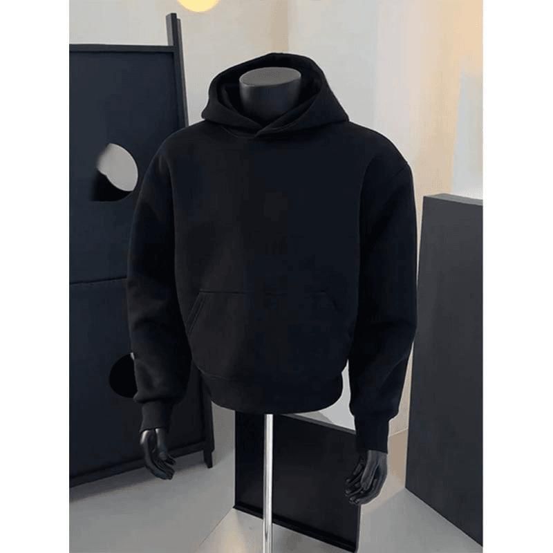 Chuoku - Hoodie met effen zakdetail