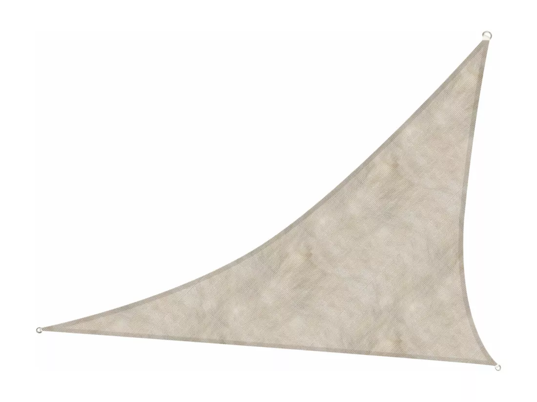 Malibu - Voile d’ombrage triangulaire 300x300x300 cm en PE 180g/m²
