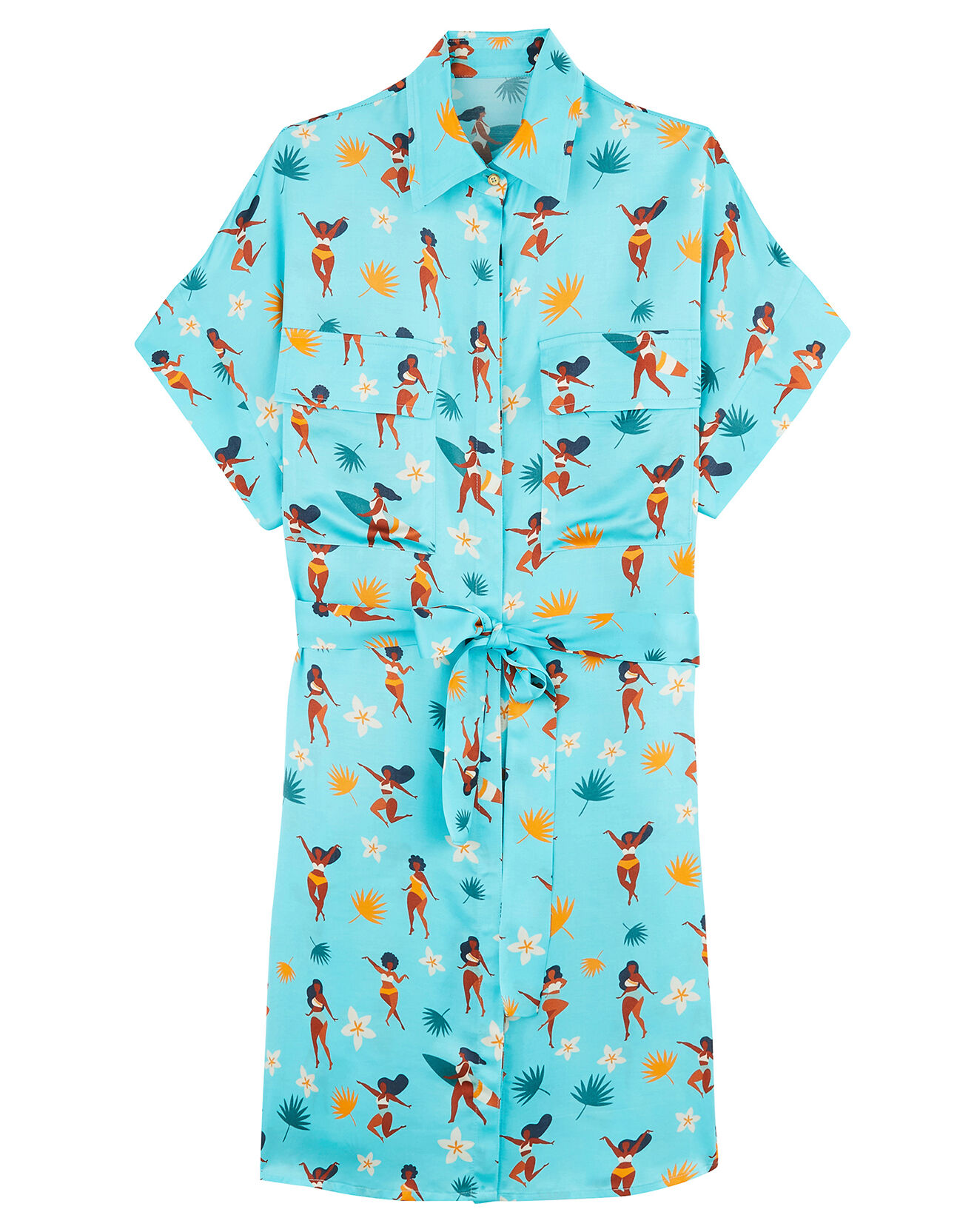 Wild Robe courte Clothilde bleue