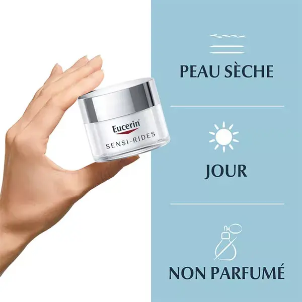 Eucerin Sensi-Wrinkle Cuidado Antirrugas para Pele Seca a Muito Seca 50ml