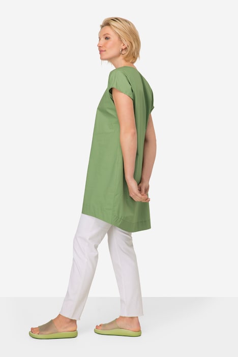Kleid, Straight Fit, Rundhals, seitlicher Schriftzug Welle